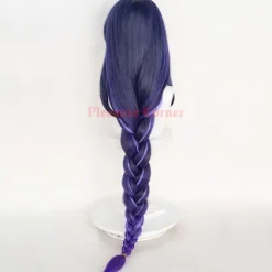 Spil Anime Genshin Impact Raiden Shogun Cosplay Paryk Forudstylet 110cm Lang Varmebestandig Syntetisk Lilla Blandet Farve Baal Parykker shogun paryk,CJY shogun wig en-US | Fyndiq
