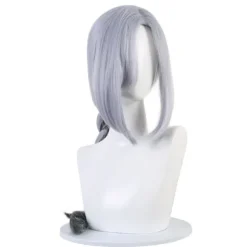 Spil Genshin Impact Shenhe Cosplay Paryk Blå Hvid Farve Lang Br