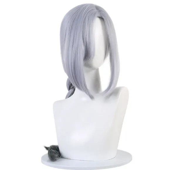 Spil Genshin Impact Shenhe Cosplay Paryk Blå Hvid Farve Lang Br