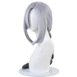 Spil Genshin Impact Shenhe Cosplay Paryk Blå Hvid Farve Lang