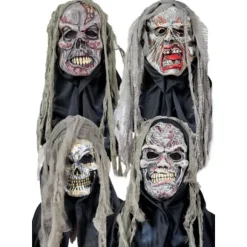 Spökmask med trasor 4 olika sorter Black one size