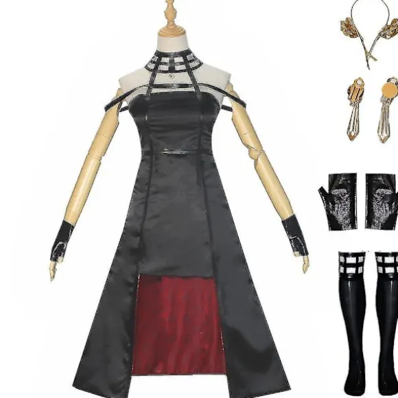 Spy X Family Anime Yor Forger Kostume Rollespil Handsker Strømper Hovedbeklædning Øreringe Sæt Fancy Up L