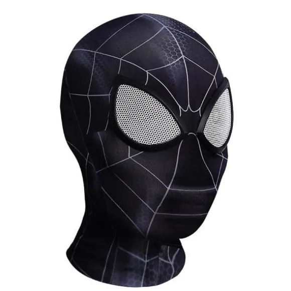 SQBB Sort Mj Spider-Man maske Cosplay - Voksen