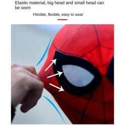 SQBB Sort Mj Spider-Man maske Cosplay - Voksen