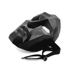 Squid Game Frontmand Cosplay Halloween Maske Sort Black s