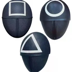 Squid Game Masker Mix | Trekant+Rund+Firkant 3stk-Julklappa