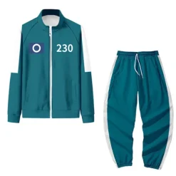 Squid Game Spiller Kostume, Træningsdragt til Fest Maskerade Cosplay Kostume Blue 230 XS