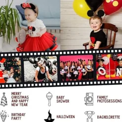 Sæt med 4 Mickey Mouse ørebånd Minnie Mouse ørebånd kvinder piger