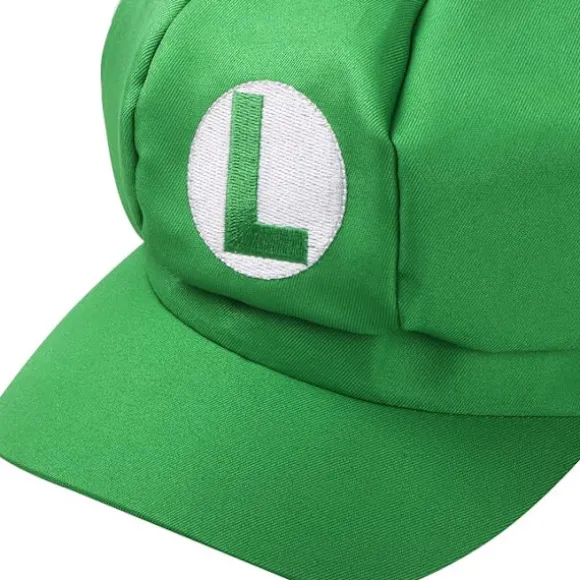 Sæt med 2 Super Mario-hatte - Mario og Luigi-kasketter Røde og grønne videospilkarakterer Retro spiltemahatte