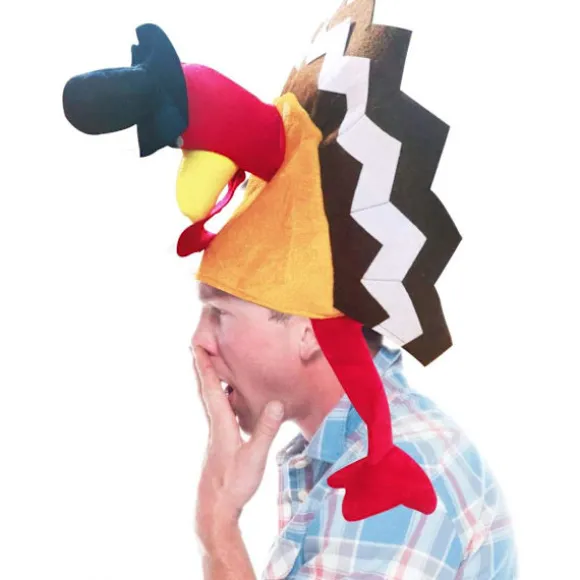 Sæt med 2 Thanksgiving Party Tyrkiet Hatte Kostume Unisex Hat med
