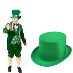 St. Patricks Dag Hat Festival Dekorationshat Simpel til Fest Karneval (Grøn)