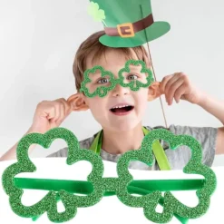 St. Patrick's Day Festbriller, Irske Fotorekvisitter, Sjove Kostumebriller til Børn og Voksne, Tilbehør til Højtidsceremonier[YJD] E