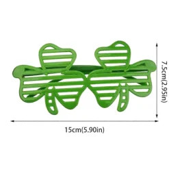 St. Patrick's Day Festbriller, Irske Fotorekvisitter, Sjove Kostumebriller til Børn og Voksne, Tilbehør til Højtidsceremonier[YJD] E
