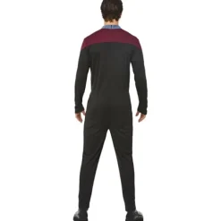 Star Trek Herre Voyager Command Uniform Kostumesæt M Sort Sort Black M