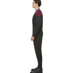 Star Trek Herre Voyager Command Uniform Kostumesæt M Sort Sort Black M