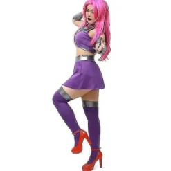 Starfire Cosplay Halloween Kostumer Til Kvinder Sexet Kostume Valorant Cosplay Høj Kvalitet Tank Top Og Nederdele 48 Timers Afsendelse Høj Kvalitet M | Fyndiq