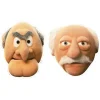 Statler og Waldorf Kort Karnevalmaske Sæt af 2 (The Muppets) (FMY)