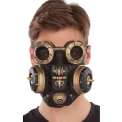 Steampunk Gas Mask - DisfraZZes - Sort Multicolor - Voksen 18+ - Indendørs Sort, flerfarvet