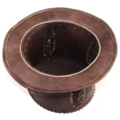Steampunk hat med beskyttelsesbriller Viktoriansk dame cylinderhat