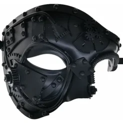 Steampunk Metal Cyborg Venetiansk Maske, Maskerade Maske til Halloween Fest/Operaens Fantom/Mardi Gras Bal
