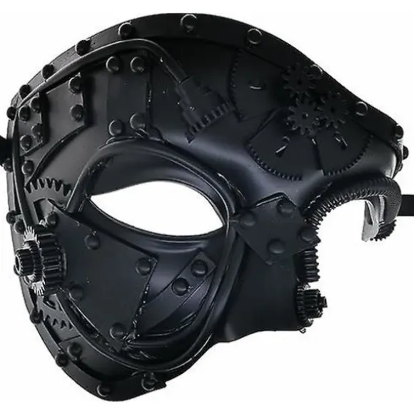 Steampunk Metal Cyborg Venetiansk Maske, Maskerade Maske Til Halloween Kostumefest/Operaens Fantom/Mardi Gras Bal