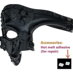 Steampunk Metal Cyborg Venetiansk Maske, Maskerade Maske Til Halloween Kostumefest/Operaens Fantom/Mardi Gras Bal