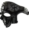 Steampunk Metal Robot Venetian Maske, Halloween Kostumefest / Operafantomet