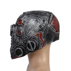 Steampunk Robot Maske Halloween Hovedbeklædning Bærbar Horror Ansigtsdækning Til Halloween Dekoration