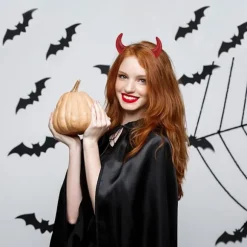 （Stil 1）Halloween Djævle Horn Pandebånd til Kvinder Halloween Hovedbeklædning Halloween Hårbøjle Smykker til