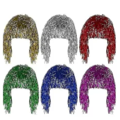 Stilfuld Glitterparyk i Blandede Farver til Kvinder - Komfortabel Højtemperaturfiber Fest- & Cosplayparyk[HK]
