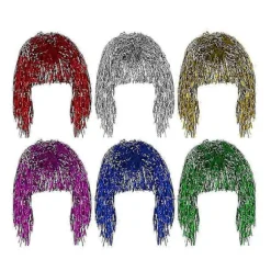 Stilfuld Glitterparyk i Blandede Farver til Kvinder - Komfortabel Højtemperaturfiber Fest- & Cosplayparyk[HK]