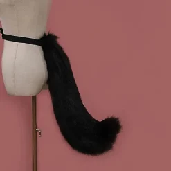 Stor Dyrehale Ræv Kat Hund Ulv Hale og Ører Pandebånd Cosplay Kostume Tilbehør