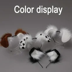 Stor Hund Hvalpeøre Pandebånd Hårsløjfe Håndlavet Halloween Kostume Fest Hovedbeklædning Pandebånd Tilbehør