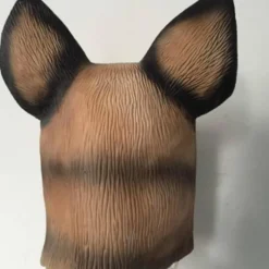Stor ulvehovedmaske, realistisk dyrehoved i latex, halloweenkostumefestkarneval cosplay