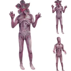 Stranger Things Demogorgon Vecna Børne Cosplay Jumpsuit Maske Outfit_yu 2
