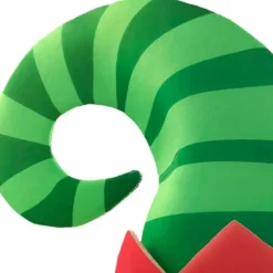 Stribet mønster julehuer Åndbare nissehuer Unisex voksne nissehuer til feriefester og festlige fejringer D MCJY A S