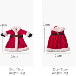 Strikkede Vinflaske Sweaters, Festlige Bordpynt, Velegnet til Jul, Halloween, Fødselsdagsfester, Familiesammenkomster, Lavet med Glat og