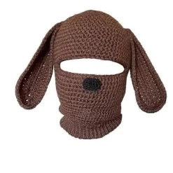 Strikket Hue, Balaclava Hue, Uldhue, Hornhue til Halloweenfest