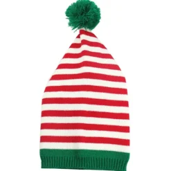 Strikket julehue Stribet strikket julehue Voksen-B[BT} Adult-B Adult-B