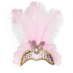 Strudsefjer Hovedbeklædning Halloween Hovedbeklædning Fascinator Dekorativ Hårbøjle Unik Kompatibel med Kvinder Fest Kostume gul grøn lilla Pink