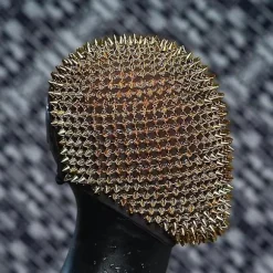 Studded Spikes Full Face Jewel Margiela Ansigtsmaske Til Halloween Cosplay Sjov Rose Gold