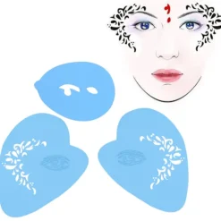 7styles/sæt Genanvendelig Ansigtsmaling Stencil Kropsmaleri Skabelon Blomst Sommerfugl Ansigtsdesign
