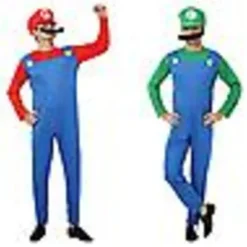 Super Kostume Voksen Cosplay Kostume Brødre Halloween Cosplay Kostume (L)