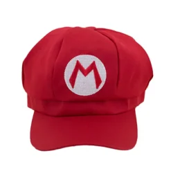 Super Mario Bros Luigi Hat Brevtrykt Cosplay Kostume Newsboy Kasket Baseball Kasketter Til Voksne Waluigi Wario Odyssey Kasket Red