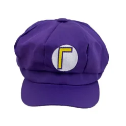 Super Mario Bros Luigi Hat Brevtrykt Cosplay Kostume Newsboy Cap Baseball Caps Til Voksen Waluigi Wario Odyssey Cap Purple