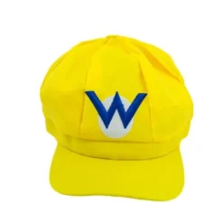Super Mario Bros Luigi Wario Waluigi Hat Kasket Udklædning Anime Cosplay Kostume Fest Voksen Kreative Gaver Yellow