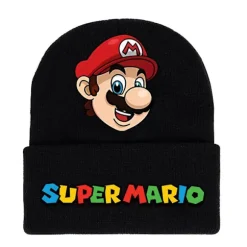 Super Mario Bros Strikket Hat til Mænd, Kvinder og Unisex - Vintervarm Hat med Manschet B
