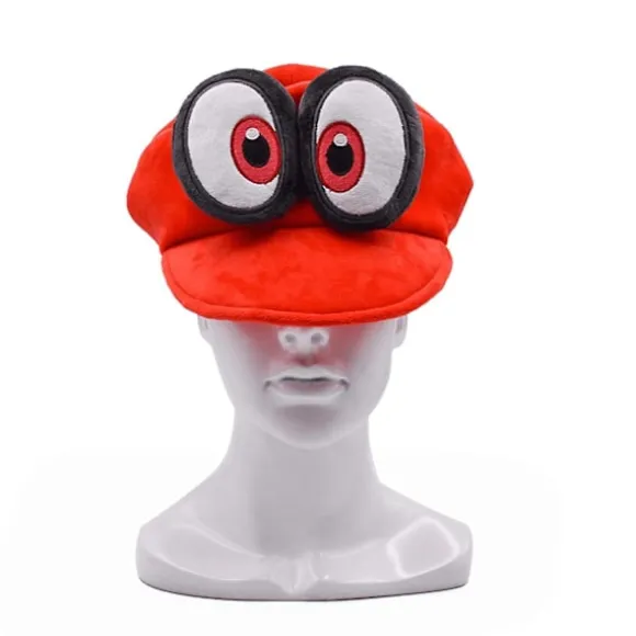 Super Mario Odyssey Cappy Hat Cosplay Kostume Tilbehør Børn Voksne Anime Unisex Rollespil Hat