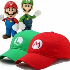 Super Mario Odyssey Luigi Cap Barn Cosplay-hatte til herrer K green
