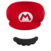 Super Mario Udklædningskasket og Overskæg Multifarvet